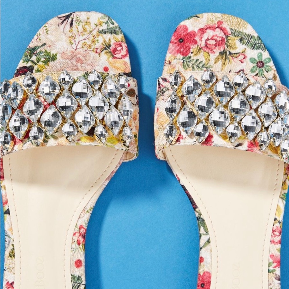 Raphaella Booz Anthropologie Embellished Slides